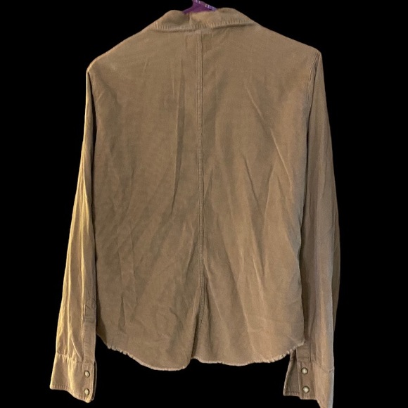 Fossil brand authentic Jeanswear. Lightweight corduroy button snap shirt  large - Picture 4 of 13